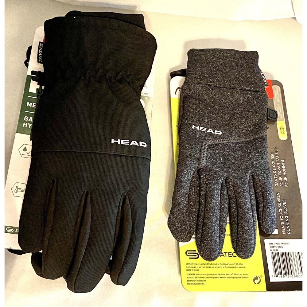 Head Gloves Bundle; Touchscreen Compatible Gray A… - image 1
